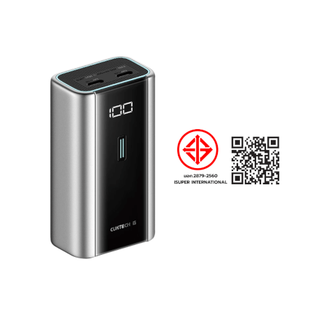 แบตเตอรี่สำรอง CUKTECH PB060 สีเทาไทเทเนียม 6,000 MAH จ่ายไฟรวมสูงสุด 55W_11